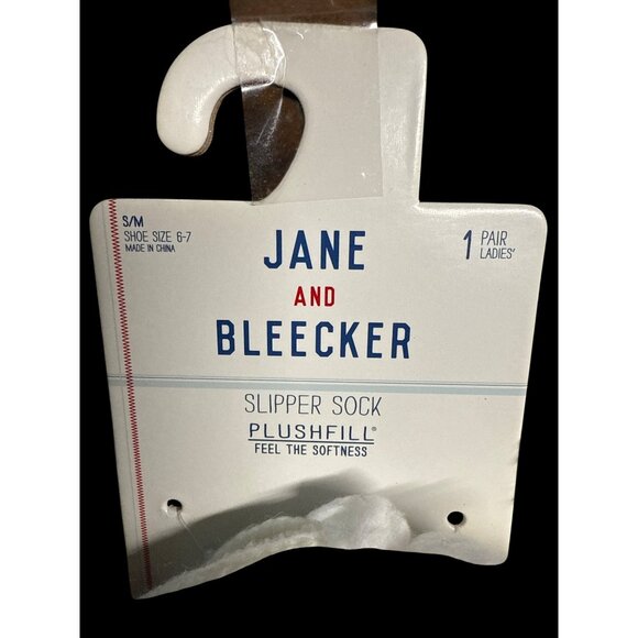Jane & Bleecker Women's Slipper Socks W/ Non-Skid Sole S/M size 6-7 New with tag - Picture 4 of 4